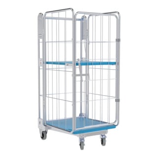 HMH nestainer® 1450 KU Transportwagen 730 x 845 mm 4-seitig 1 ZWB Cr 3 NT 205 mm
