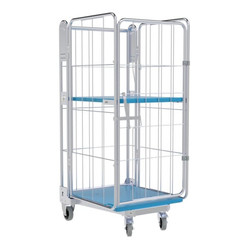 HMH nestainer® 1450 KU Transportwagen 730 x 845 mm 4-seitig 1 ZWB Cr 3 NT 205 mm