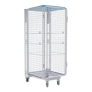 HMH nestainer® Anti-Diebstahl ADB 1600 ME/KU 730 x 870 mm 5-seitig galvanisch blau verzinkt