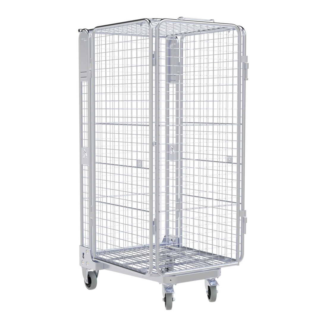 HMH nestainer® Gitterbox ADB 1450 ME KU 730 x 870 mm 5-seitig galvanisch blau verzinkt