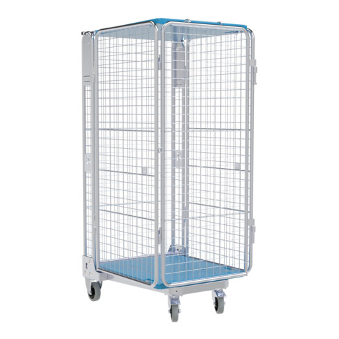 HMH nestainer® Gitterbox ADB 1450 ME KU 730 x 870 mm 5-seitig Kunststoffdach