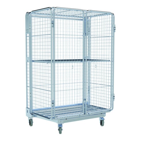 HMH nestainer® Gitterbox ADB 1600 ME 800 x 1200 mm 5-seitig Cr 3 Gitter 50x100 mm