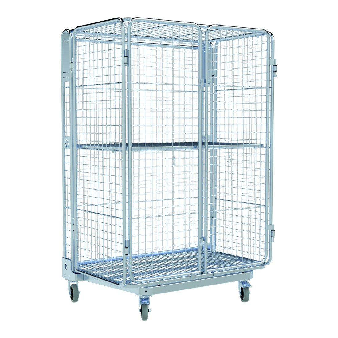 HMH nestainer® Gitterbox ADB 1600 ME 800 x 1200 mm 5-seitig Cr 3 Gitter 50x100 mm