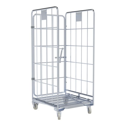 HMH nestainer® Metall 1460 ME 700 x 800 mm 3-seitig schwenkbare Rückwand Cr 3 NT 190 mm