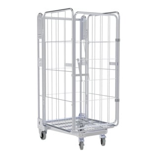 HMH nestainer® Metallcontainer 1450 ME 730 x 845 mm galvanisch blau verzinkt