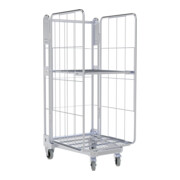 HMH nestainer® Metallgestell 1450 ME 730 x 845 mm 3-seitig galvanisch blau verzinkt-1