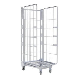 HMH nestainer® Metallgestell 1630 ME 730 x 845 mm 3-seitig galvanisch blau verzinkt