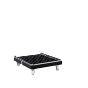HMH Rollplatte BASIC KU 724 x 815 mm ø 108 PP schwarz mit Schiebebügel ME Cr3-3