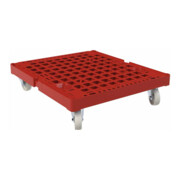 HMH Rollplatte KU 724 x 815 mm ø 108 mm PP rot-1