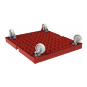 HMH Rollplatte KU 724 x 815 mm ø 108 mm PP rot-3