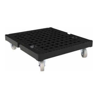 HMH Rollplatte KU 724 x 815 mm schwarz ø 108 PP Polypropylen