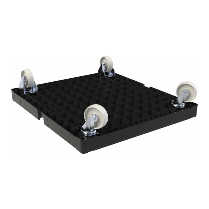HMH Rollplatte KU 724 x 815 mm schwarz ø 108 PP Polypropylen