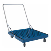 HMH Rollplatte ME Cr 3 724 x 815 mm blau ø 100mm TPE mit klappbarem Schiebebügel-1
