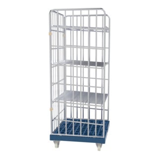 HMH Rollregal 1600 KU blau 815 x 724 mm 3-seitig 20° Neigung 3 ZWB einlegbar