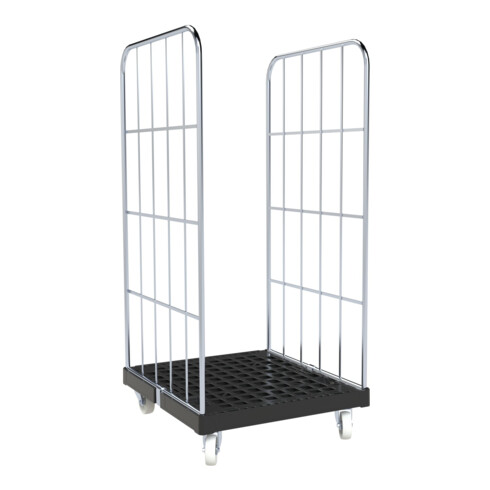 HMH rolltainer® BASIC 724 x 815 mm 2-seitig ø 20 mm blau verzinkt