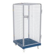 HMH rolltainer® Rollbehälter ADB 1350 KU blau 724 x 815 mm 5-seitig 1 Tür Cr 3