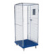 HMH rolltainer® Rollbehälter ADB 1600 KU blau 724 x 815 mm 5-seitig 1 Tür
