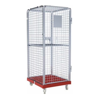 rolltainer® Rollbehälter ADB 1600 KU 724 x 815 mm 5-seitig 1 Tür 1 ZWB klappbar