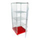 HMH rolltainer® Rollbehälter ADB 1600 KU rot 724 x 815 mm 5-seitig 1 Tür 1 ZWB klappbar