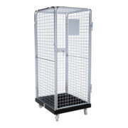 HMH rolltainer® Rollbehälter ADB 1600 KU schwarz 724 x 815 mm 5-seitig 1 Tür
