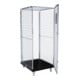 HMH rolltainer® Rollbehälter ADB 1600 KU schwarz 724 x 815 mm 5-seitig 1 Tür