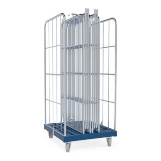 HMH rolltainer® Rollplatte 1350 Stecksystem blau 724 x 815 mm 2-seitig