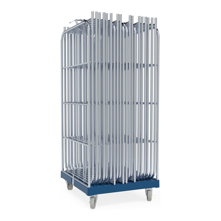 HMH rolltainer® Rollplatte 1350 Stecksystem blau 724 x 815 mm 2-seitig