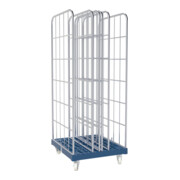 HMH rolltainer® Rollplatte 1650 mit Stecksystem blau 724 x 815 mm 2-seitig-1