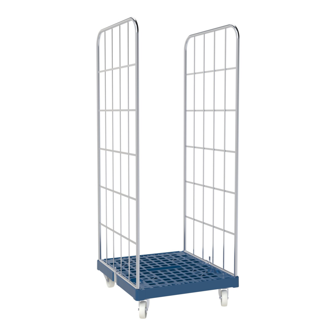 HMH rolltainer® Rollplatte 1650 mit Stecksystem blau 724 x 815 mm 2-seitig