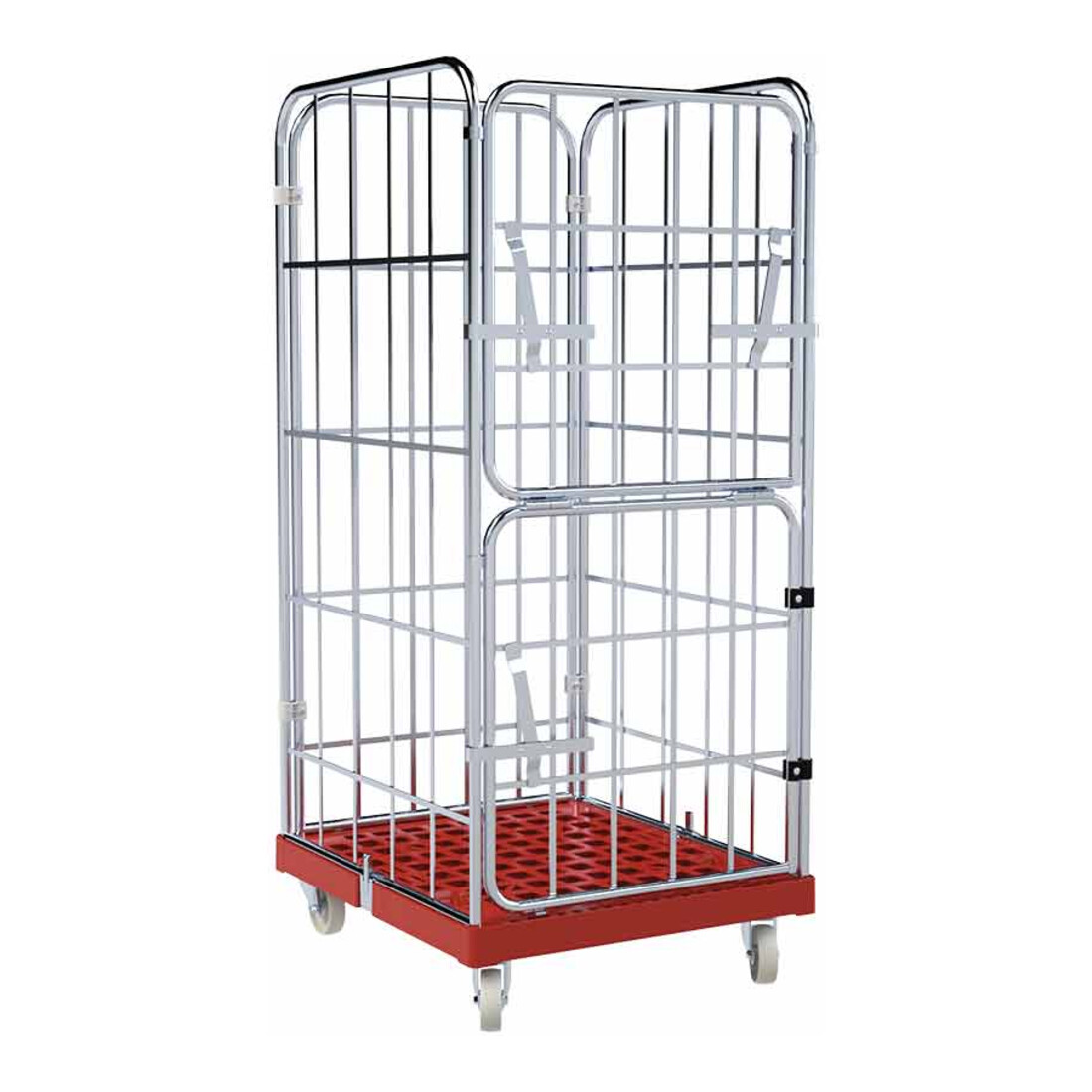 HMH rolltainer® Transportwagen 1460 KU rot 724 x 815 mm klappbar Cr 3