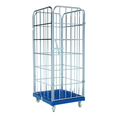 HMH rolltainer® Transportwagen 1650 KU blau 724 x 815 mm 4-seitig Cr 3