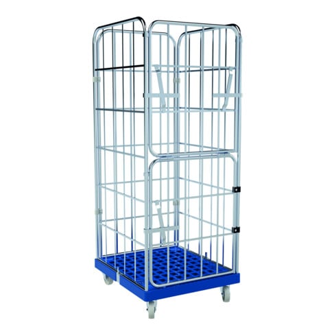 HMH rolltainer® Transportwagen 1650 KU blau 724 x 815 mm klappbar Cr 3
