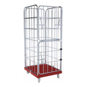 HMH rolltainer® Transportwagen 1650 KU rot 724 x 815 mm klappbare Vorderwand Cr 3-1
