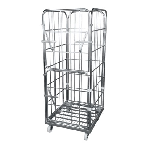 HMH rolltainer® Transportwagen 1650 ME 710 x 800 mm klappbare Vorderwand Cr 3