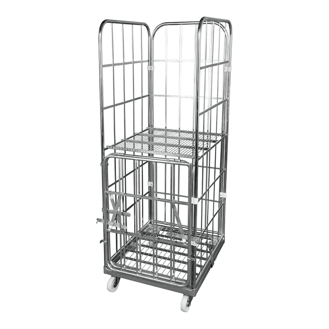 HMH rolltainer® Transportwagen 1650 ME 710 x 800 mm klappbare Vorderwand Cr 3