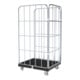 HMH rolltainer® Transportwagen BASIC 724 x 815 mm 3-seitig blau verzinkt ø 20 mm
