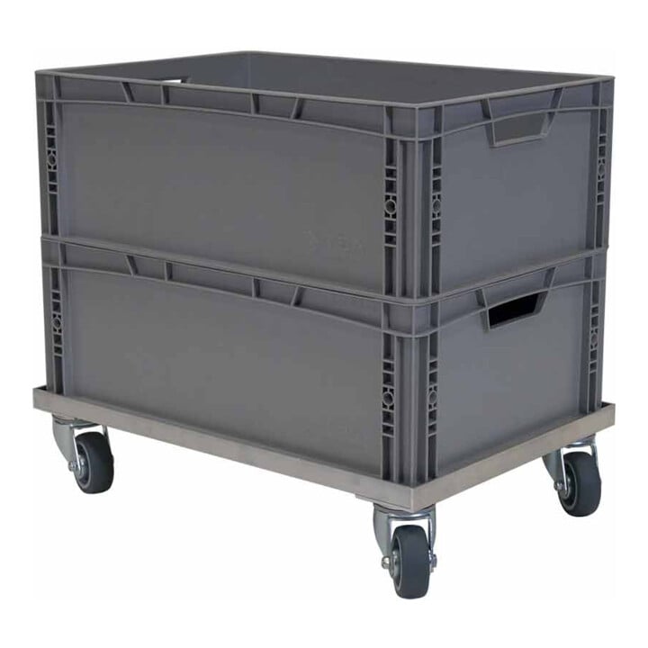 HMH Rollwagen rolldolly® ALU 420 x 618 mm ø 80 TPE