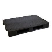 HMH Schwerlastpalette geschlossen Euromaß 3 Kufen schwarz recycelt 1.250 kg Traglast-1
