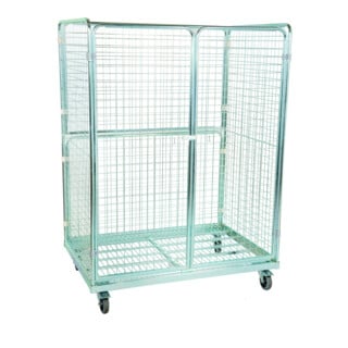 HMH Stahlrollbehälter 1600 950 x 1350 mm 4-seitig 2 Flügeltüren Cr 3