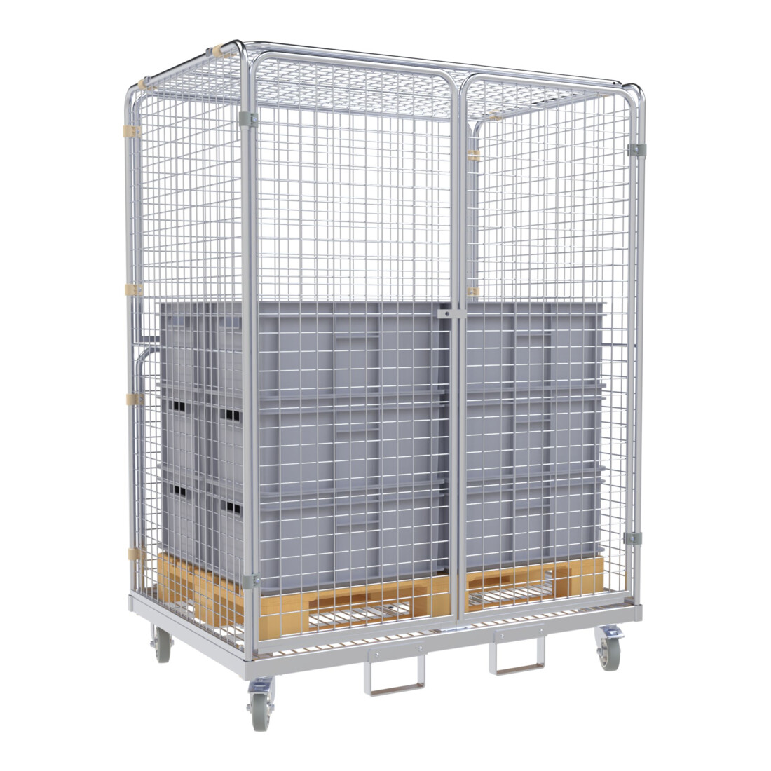 HMH Stahlrollbehälter ADB 1600 950 x 1350 mm 5-seitig Cr 3