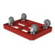 HMH Transportroller B410xT610 mm rot Traglast 300kg
