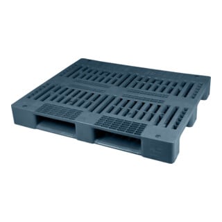 HMH Universalpalette offen Industriemaß 3 Kufen schwarz recycelt 1.250 kg Traglast