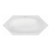 Hoesch 6-Eck-Badewanne iSENSI 205x105cm, weiß