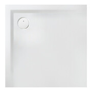 Hoesch Bac à douche en minéral Muna Solique 90x90x3cm, blanc, antidérapant