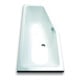 Hoesch Badewanne Combi 160x70cm, linke Ausführung, weiß-1