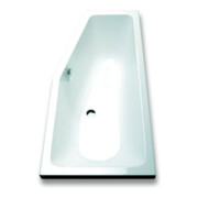 Hoesch Badewanne Combi 160x70cm, rechte Ausführung, weiß