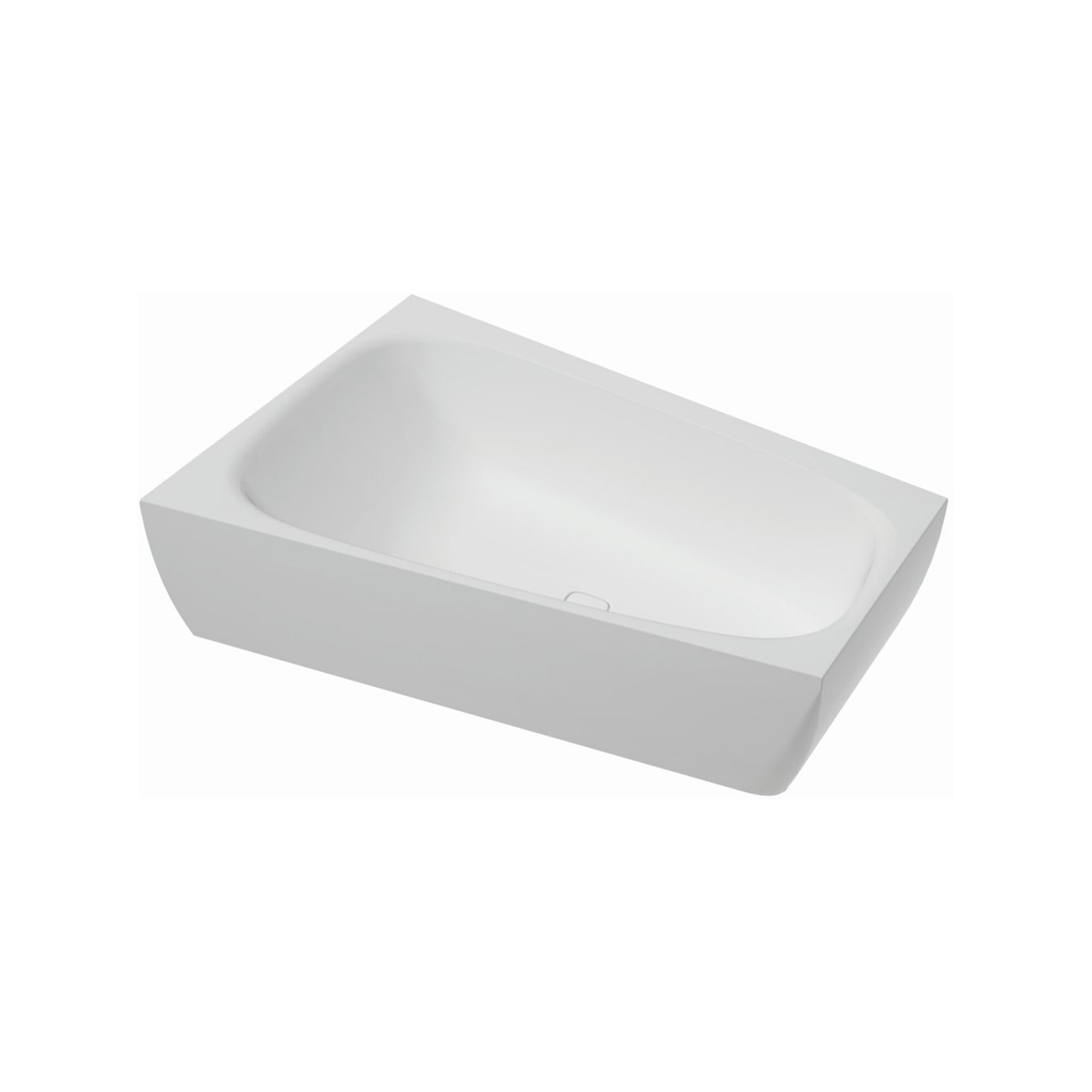 Hoesch Badewanne iSENSI Trapez 170x100cm, li, 1- Üb.- + Abl, ch, weiß