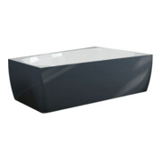 Hoesch Badewanne iSENSI Trapez 180x140cm, R, Üb.- + AL, w, schiefg-w