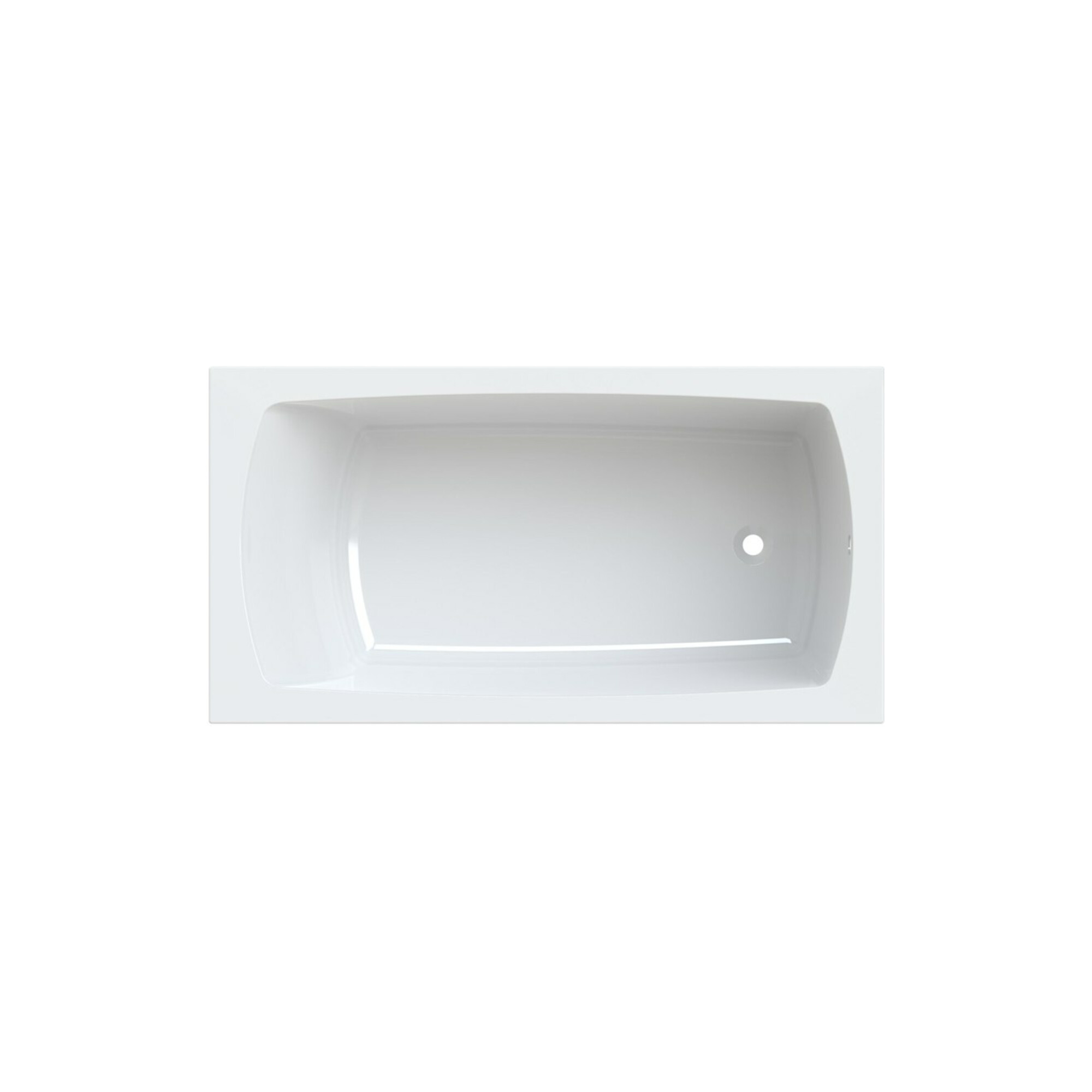 Hoesch Badewanne Largo weiß, 170x90cm, 210 l