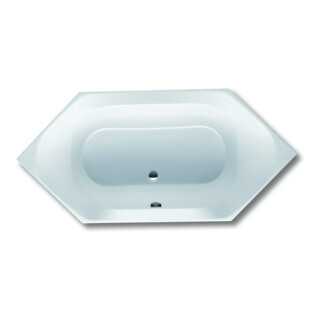 Hoesch Baignoire hexagonale Spectra blanche, 190x90 cm, 220 l